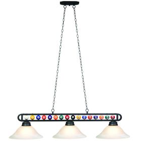 55" MB/WHITE BILLIARD BALL FIXTURE