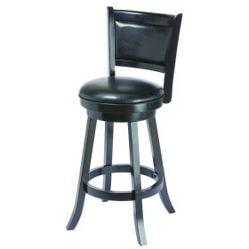 BACKED BARSTOOL - BLACK