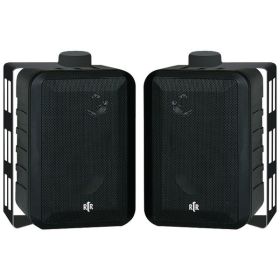 RtR(R) Series RTRV44-2 4-In. Indoor/Outdoor Weather-Resistant Speakers, 100 Watts (Black)