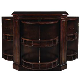 BAR CABINET W/ SPINDLE - CAPPUCCINO