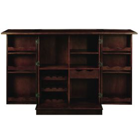 PORTABLE FOLDING BAR CABINET-CAPPUCCINO