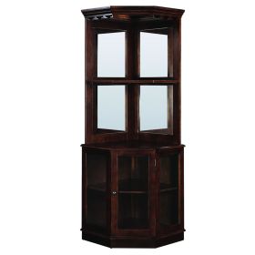 CORNER BAR CABINET - CAPPUCCINO