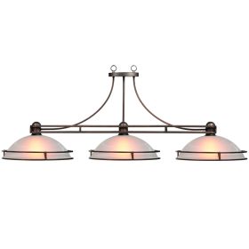 COSMOPOLITAN - 56" 3LT BILLIARD LIGHT-BRONZE