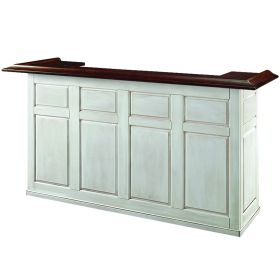 84" BAR - ANTIQUE WHITE
