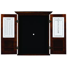 DARTBOARD CABINET SQUARE - ENGLISH TUDOR