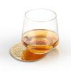 Hammered Brass Coasters by Viski