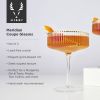 Meridian Crystal Coupe Glasses Viski
