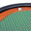 INO Design Elite 96" 10 Players Oval Green Felt Racetrack Playing Surface Casino Game Poker Table