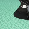 INO Design 94" Premium Oval Round Stud Rivet Decorate Green Felt Poker Table With Stylish Clawfoot Legs