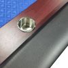 96" Light Series Folding Wooden Racetrack Blue Felt Foldable Poker Table