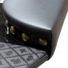 INO Design 94" Oval Round Stud Rivet Decorate Black Cloth Casino Game Poker Table With Stylish Clawfoot Legs