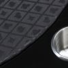 INO Design 94" Oval Round Stud Rivet Decorate Black Cloth Casino Game Poker Table With Stylish Clawfoot Legs