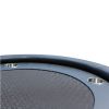 INO Design 96Inch Oval Black Speed Cloth Surface Wooden Texture Racetrack Poker Table With Metal Chip Tray