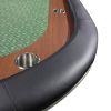 INO Design Elite 96" 10 Players Oval Green Felt Racetrack Playing Surface Casino Game Poker Table