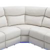 82.6" Home Theater Seating Seats Manual Chairs Recliner with LED Light Strip for Living Room, Beige