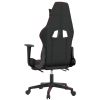 Massage Gaming Chair with Footrest Black&Red Faux Leather