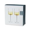 Laurel Crystal White Wine Glasses Viski