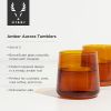 Aurora Cocktail Tumblers in Amber Viski
