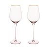 Rose Crystal White Wine Glass Set by Twine