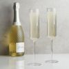 Laurel Crystal Champagne Flutes Viski