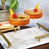 Meridian Crystal Coupe Glasses Viski