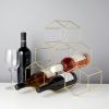 Gold Geo Counter Top Wine Rack by Viski