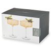 Meridian Crystal Coupe Glasses Viski