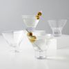 Raye Heavy Base Crystal Stemless Martini Glasses Viski