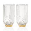 Deco Gatsby Crystal Highball Glasses Viski