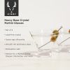Raye Heavy Base Crystal Stemless Martini Glasses Viski