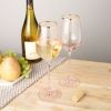 Rose Crystal White Wine Glass Set by Twine