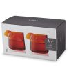 Aurora Cocktail Tumblers in Amber Viski