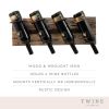 Metal and Wood Wine Rack by Twine