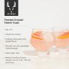 Footed Crystal Punch Cups by Viski