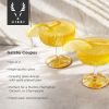 Deco Gatsby Crystal Coupe Glasses Viski
