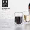 Double Walled Wine Glasses Viski
