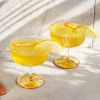 Deco Gatsby Crystal Coupe Glasses Viski