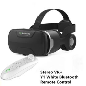 VR Glasses Thousand Magic Lens Wear Immersive Headset (Option: Plus Y1 white remote control)