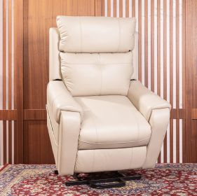 Lehboson Lift Chair Recliners, Electric Power Recliner Chair Sofa for Elderly, massage and heating(Common, Beige) (Color: as Pic)