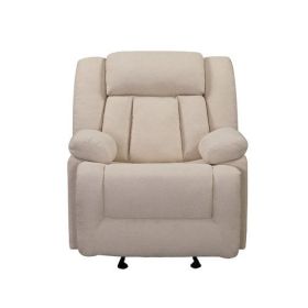 Welike  Fabric Recliner Chair Adjustable Home Theater Single Recliner Thick Seat and Back (Color: beige)
