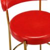 COOLMORE Bar Stools Industrial Pub Barstools with Back and Footrest, Modern Armless Bar Height Stool Chairs Set of 2
