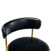 COOLMORE Bar Stools Industrial Pub Barstools with Back and Footrest, Modern Armless Bar Height Stool Chairs Set of 2