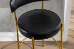 COOLMORE Bar Stools Industrial Pub Barstools with Back and Footrest, Modern Armless Bar Height Stool Chairs Set of 2