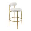 COOLMORE Bar Stools Industrial Pub Barstools with Back and Footrest, Modern Armless Bar Height Stool Chairs Set of 2