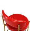 COOLMORE Bar Stools Industrial Pub Barstools with Back and Footrest, Modern Armless Bar Height Stool Chairs Set of 2