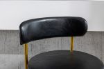 COOLMORE Bar Stools Industrial Pub Barstools with Back and Footrest, Modern Armless Bar Height Stool Chairs Set of 2