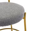COOLMORE Bar Stools Industrial Pub Barstools with Back and Footrest, Modern Armless Bar Height Stool Chairs Set of 2