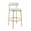 COOLMORE Bar Stools Industrial Pub Barstools with Back and Footrest, Modern Armless Bar Height Stool Chairs Set of 2