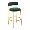COOLMORE Bar Stools Industrial Pub Barstools with Back and Footrest, Modern Armless Bar Height Stool Chairs Set of 2