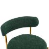 COOLMORE Bar Stools Industrial Pub Barstools with Back and Footrest, Modern Armless Bar Height Stool Chairs Set of 2